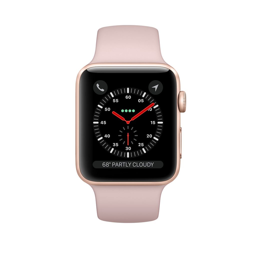 gold aluminum case pink sand sport loop