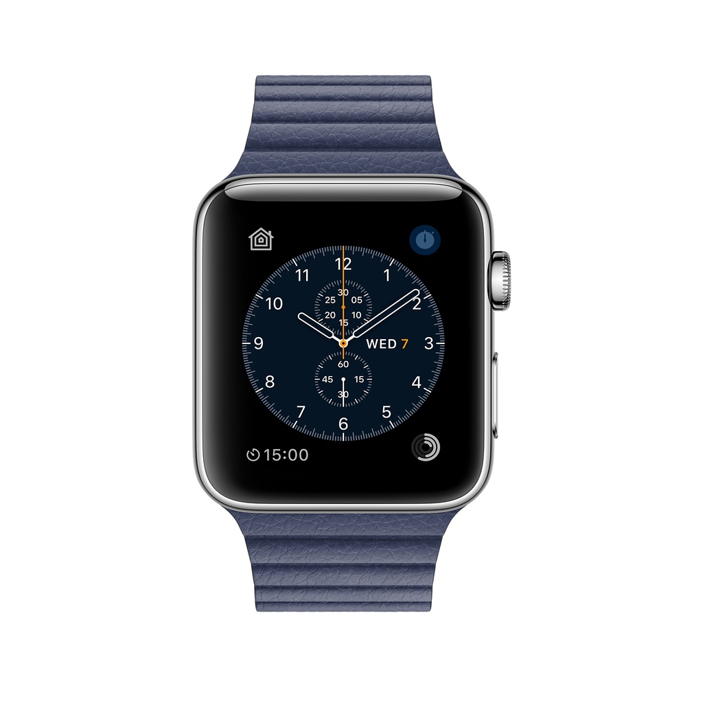 apple watch blue leather loop