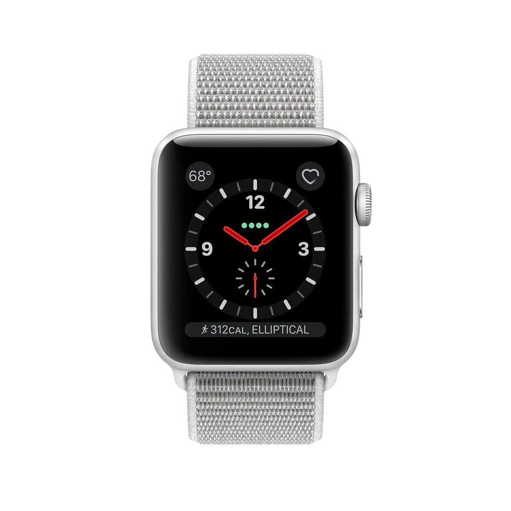 silver seashell apple watch