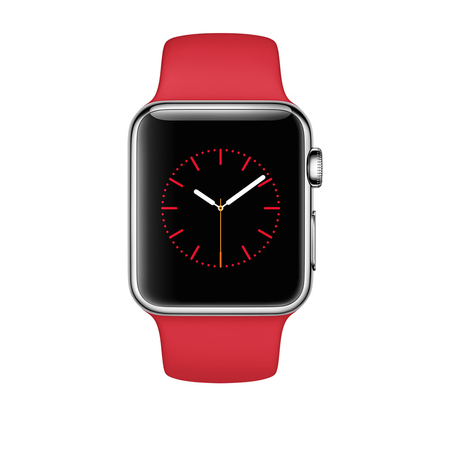 Watch Red Silver Sport band 38mm