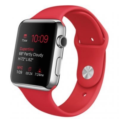 Watch Red Sport band 42mm