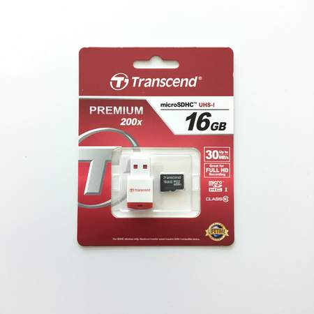 Micro SD Transcend 16GB със USB Reader