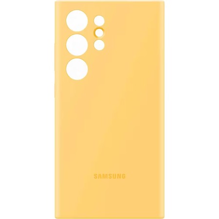 Silicone Case калъф за Samsung Galaxy S24 Ultra - Yellow