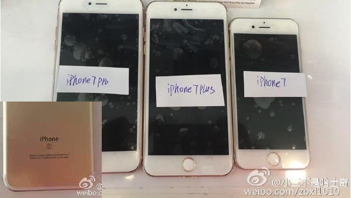 Снимка в мрежата показва трите нови iPhone-а - iPhone 7, iPhone 7 Plus и iPhone 7 Pro