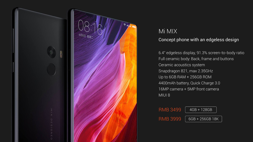 Xiaomi с два, много силни анонса - Mi Note 2 и Mi Mix