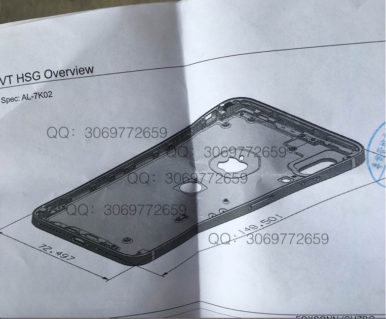 Изтече схема на прототип на iPhone 8?