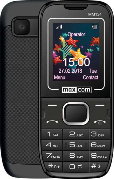 MaxCom MM134 Dual SIM - Black
