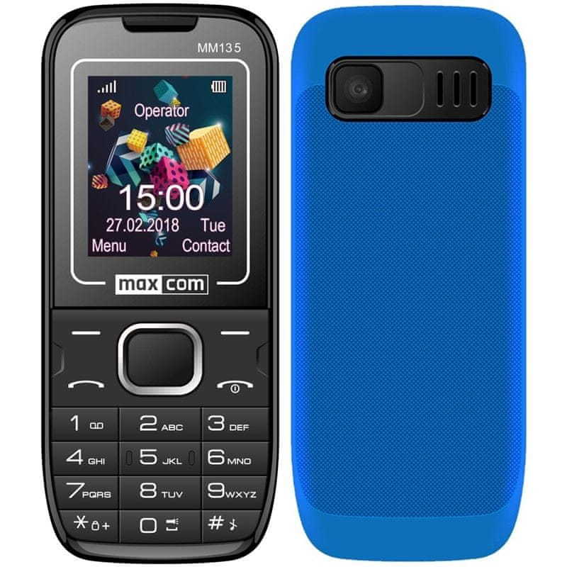 MaxCom MM135 Dual SIM - Blue,Black