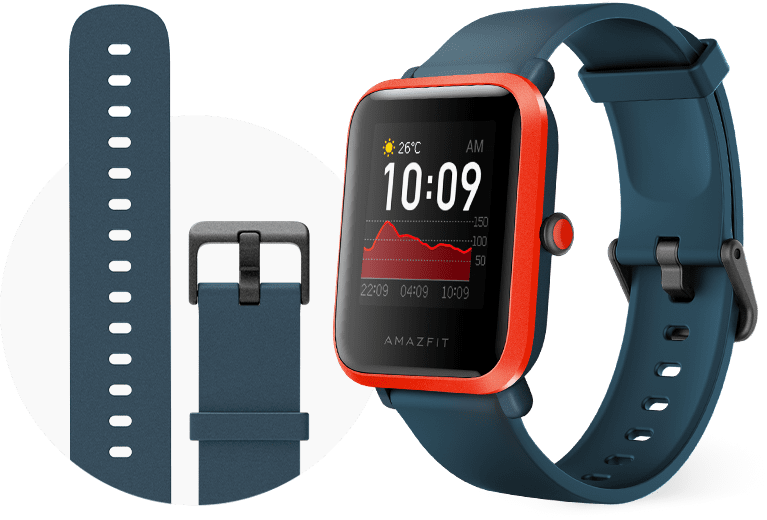 amazfit bip s red