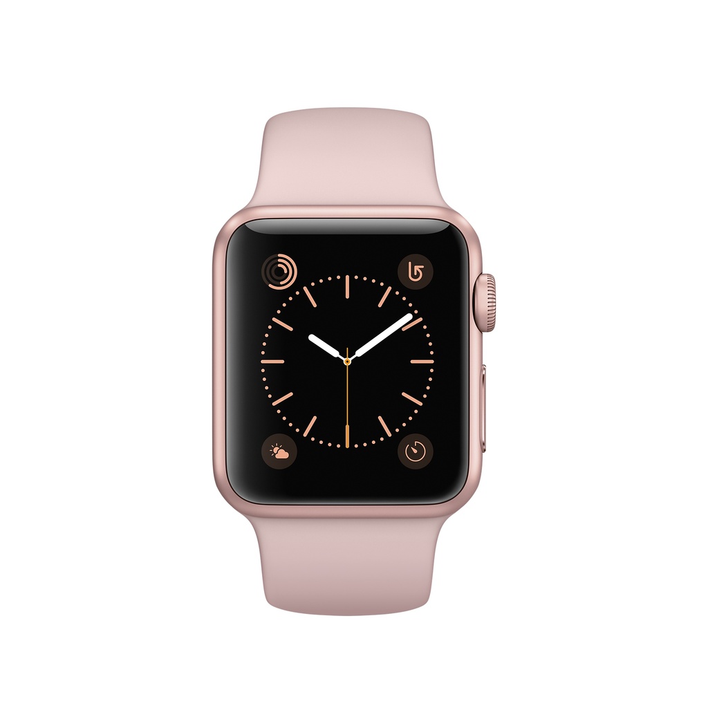 series 4 gold aluminum pink sand sport band