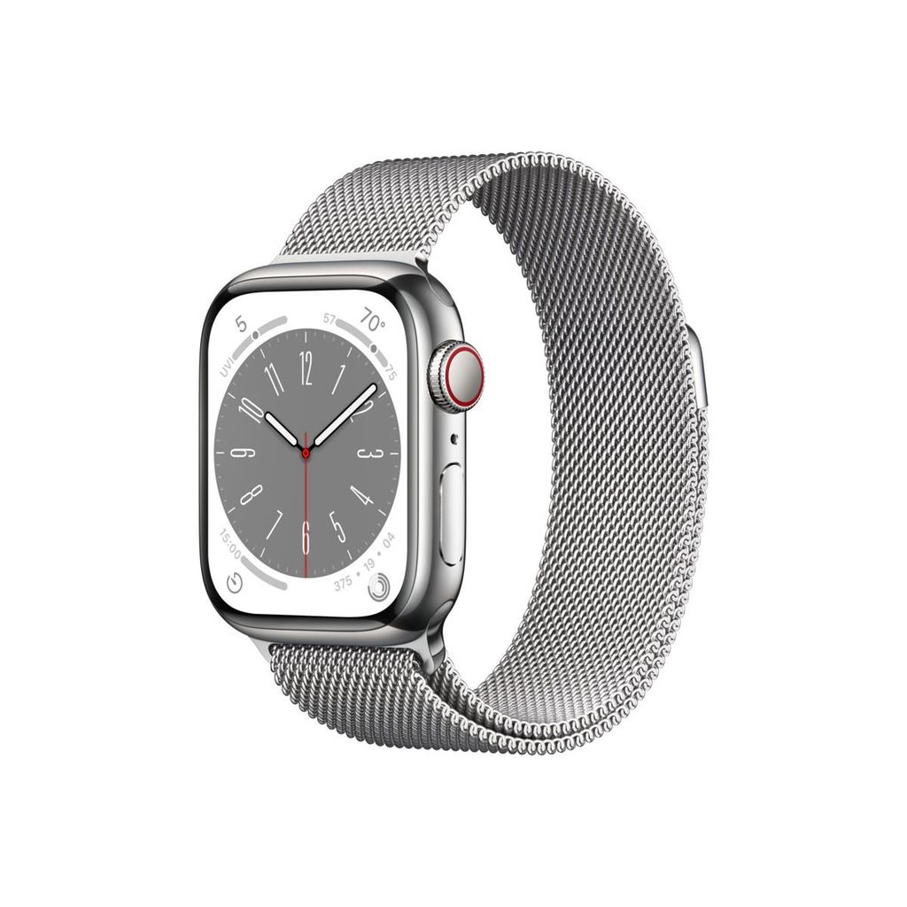Apple Watch Series 8 GPS + Cellular 41mm Silver Stainless Steel Case ...