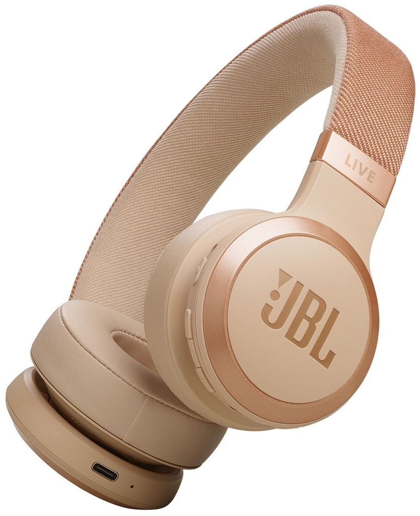 Bluetooth слушалки JBL Live 670NC headphones - Sandstone