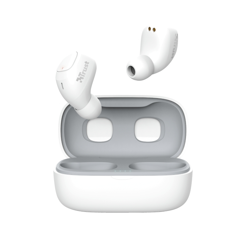 Bluetooth TWS слушалки TRUST Nika Compact Earphones - White