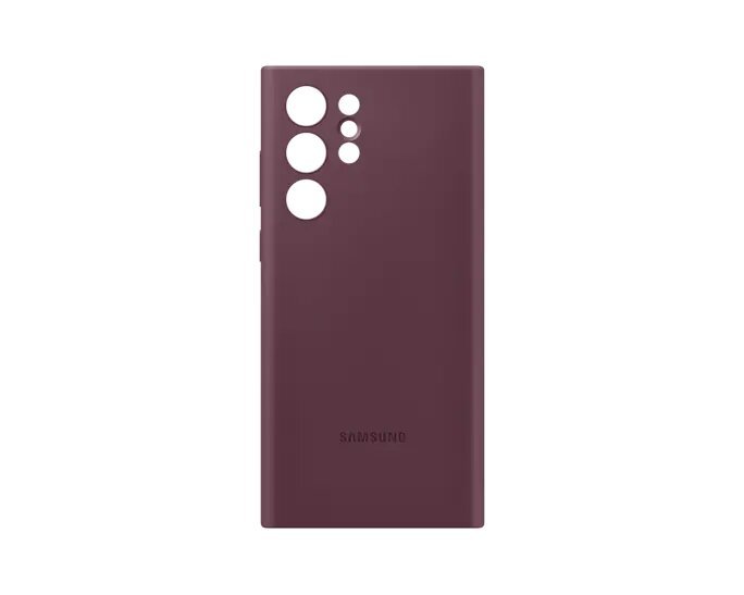 Silicone Cover кейс за Samsung Galaxy S22 Ultra - Burgundy