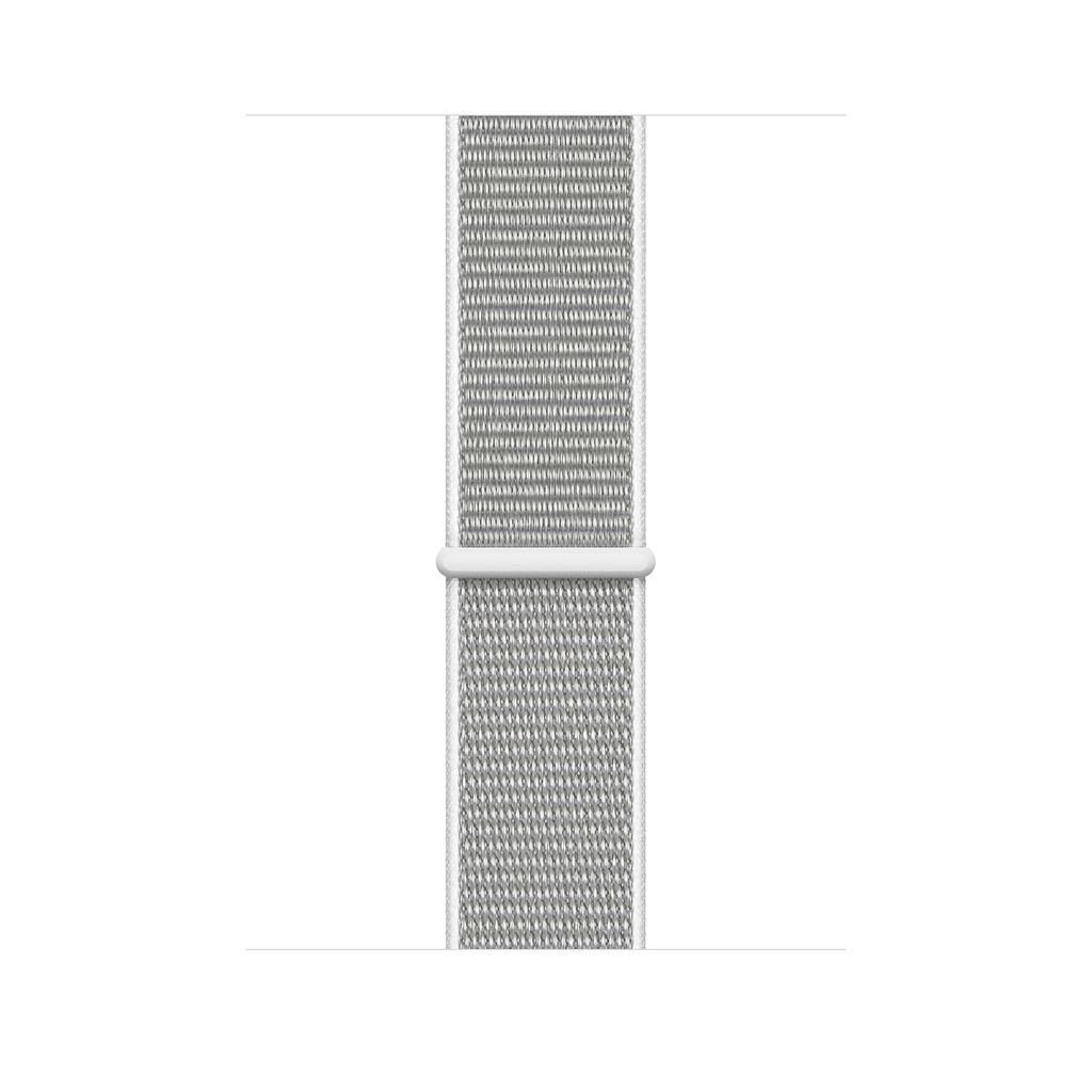 apple watch silver aluminum case with seashell sport loop