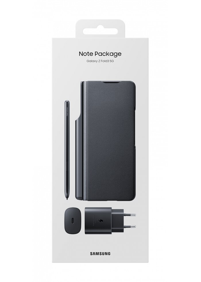 Samsung Galaxy Note Pack за Z Fold 3 - Flip Cover, S Pen and 25W Adapter