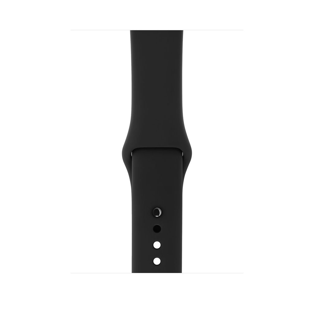 theilllines apple watch space gray aluminum case with black sport loop series 4