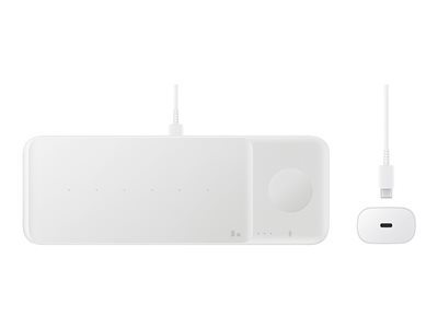 Безжично зарядно Samsung Wireless Charger Trio - white
