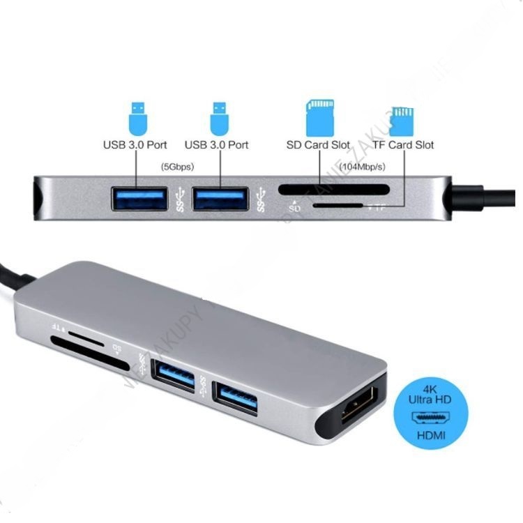 USB-C Adapter за Apple Macbook 5 в 1