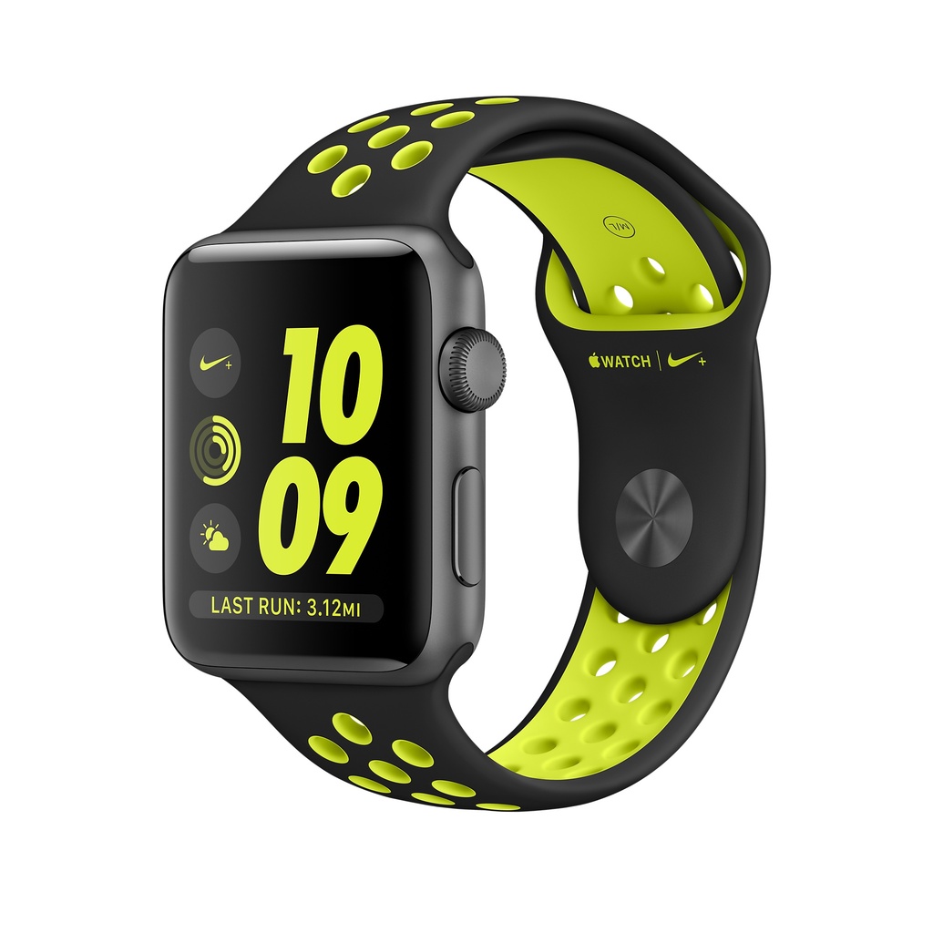 42mm space gray aluminum case with black sport band