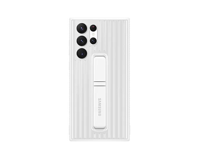 Protective Standing Cover за Samsung Galaxy S22 Ultra - White