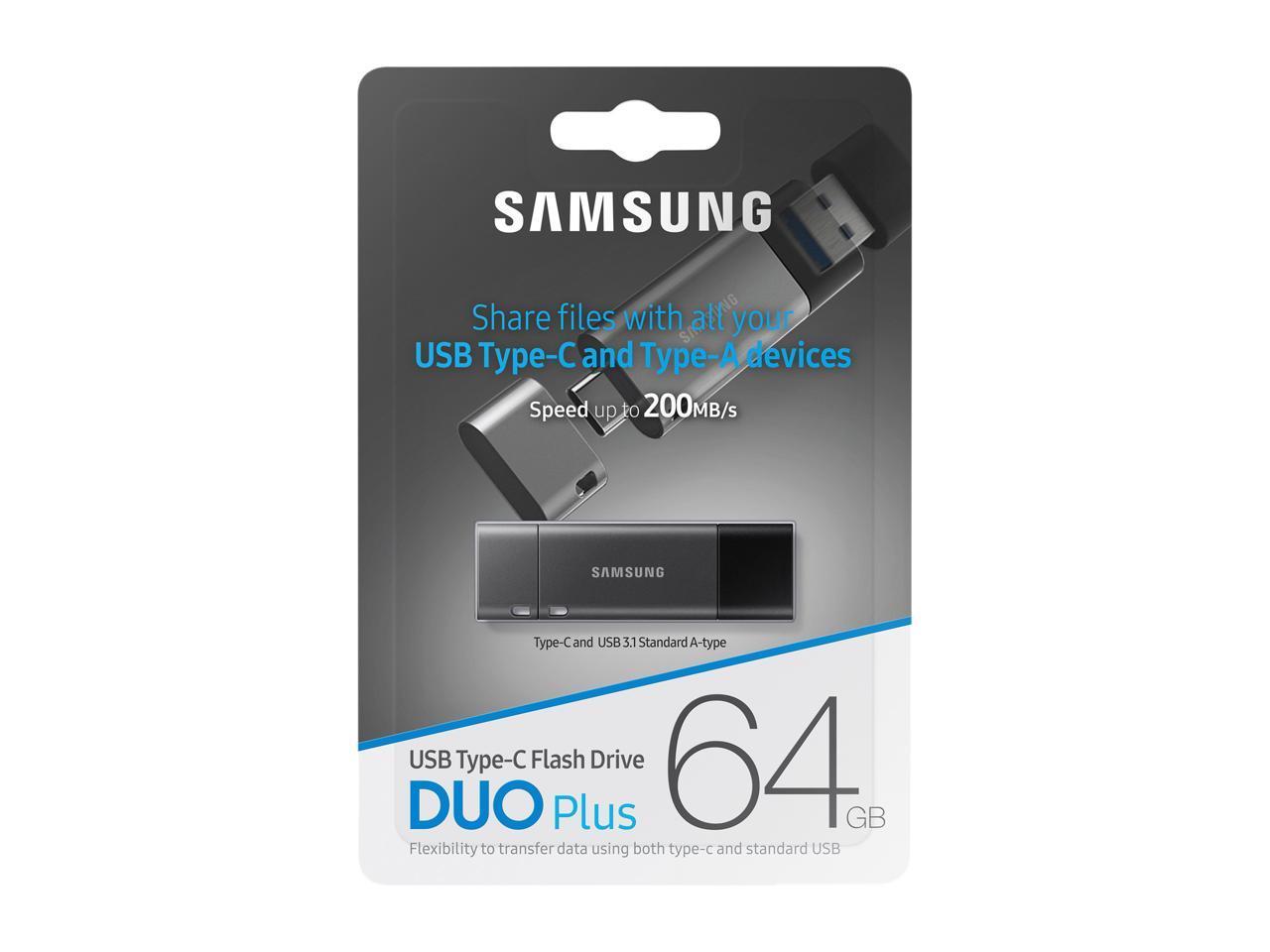 Флаш памет Samsung USB Type-C Flash Drive Duo Plus 64GB