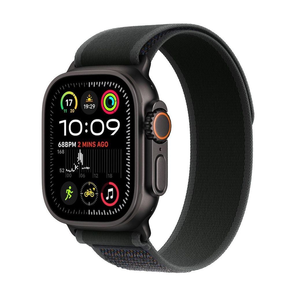 Apple Watch Ultra 2 GPS + Cellular 49mm Black Titan Case with Black Trail Loop