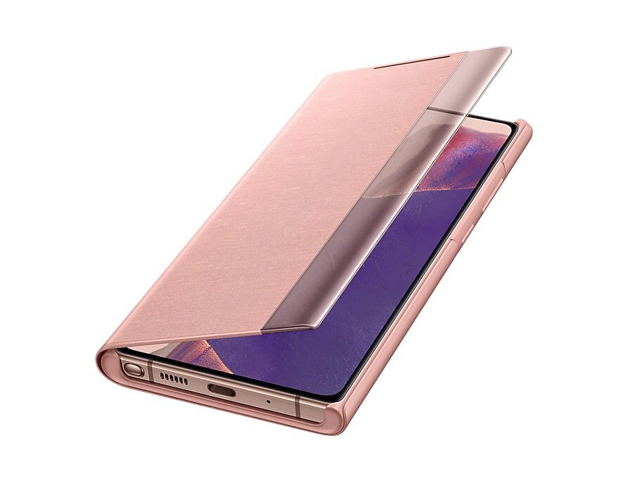 Оригинален калъф Clear View Cover за Samsung Galaxy Note 20, кафяв, EF ...