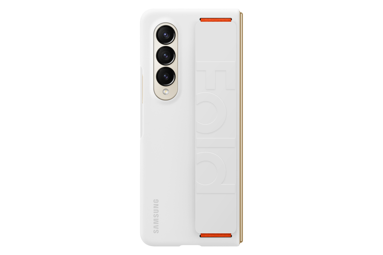 Silicone Grip Cover за Samsung Galaxy Z Fold 4 - White