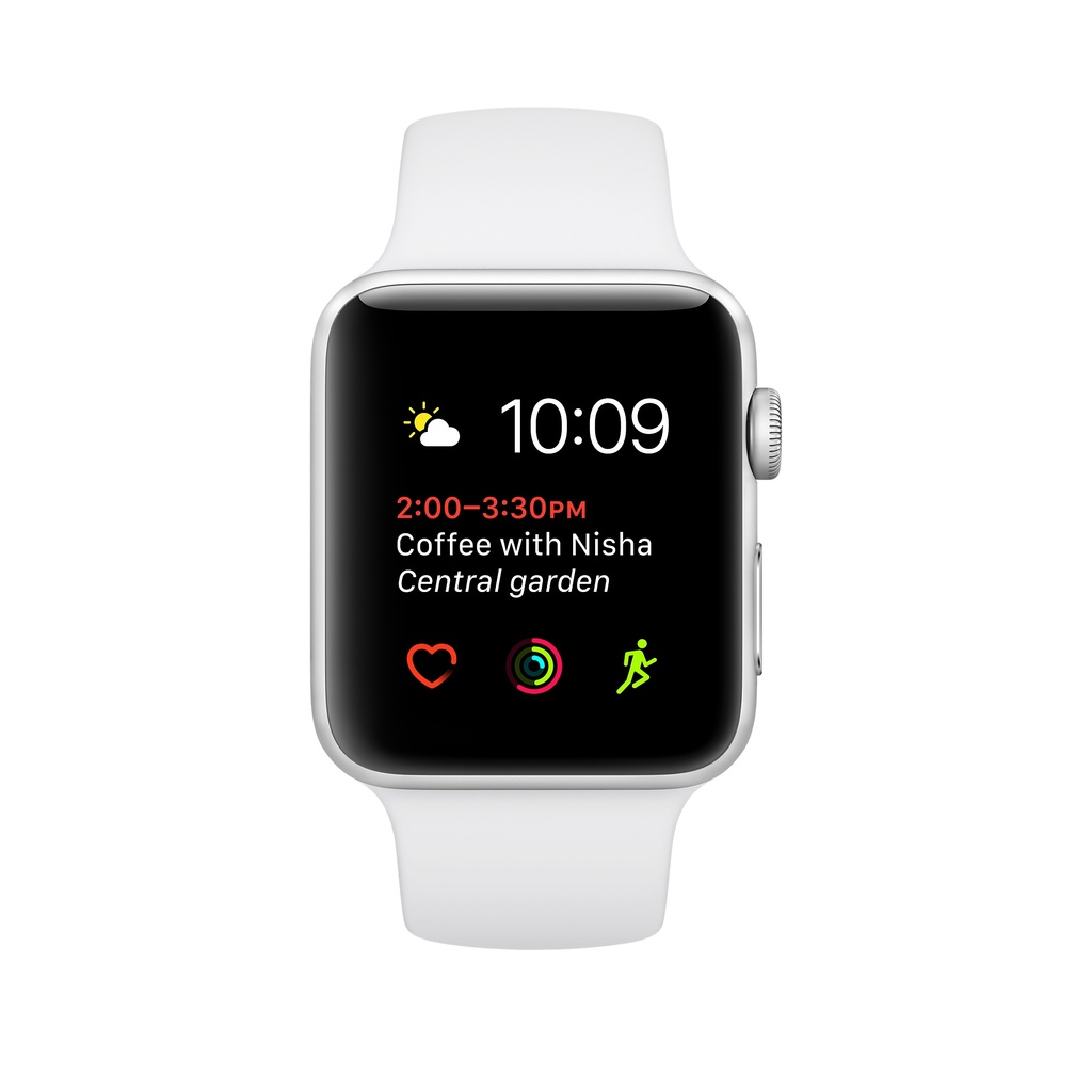 silver white sport band