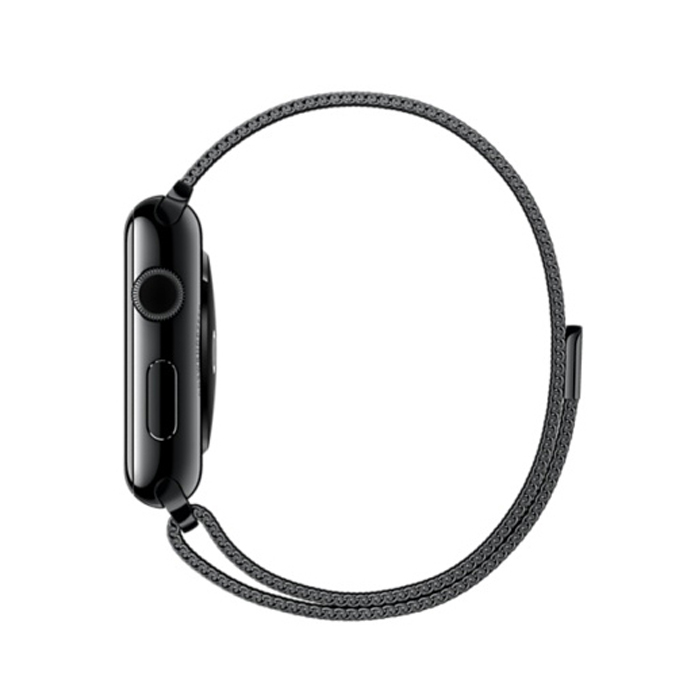 44mm space black milanese loop