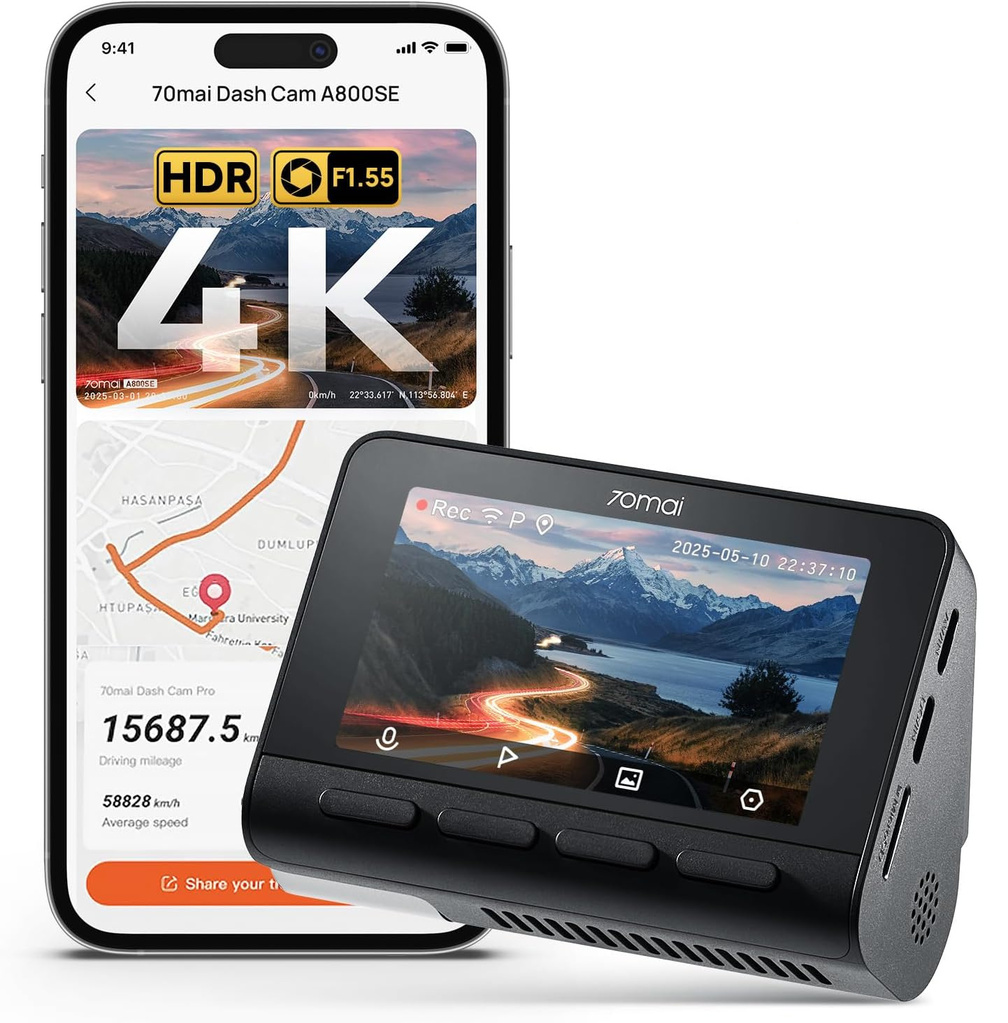 Видеорегистратор Xiaomi 70Mai Dash Cam 4K A800SE