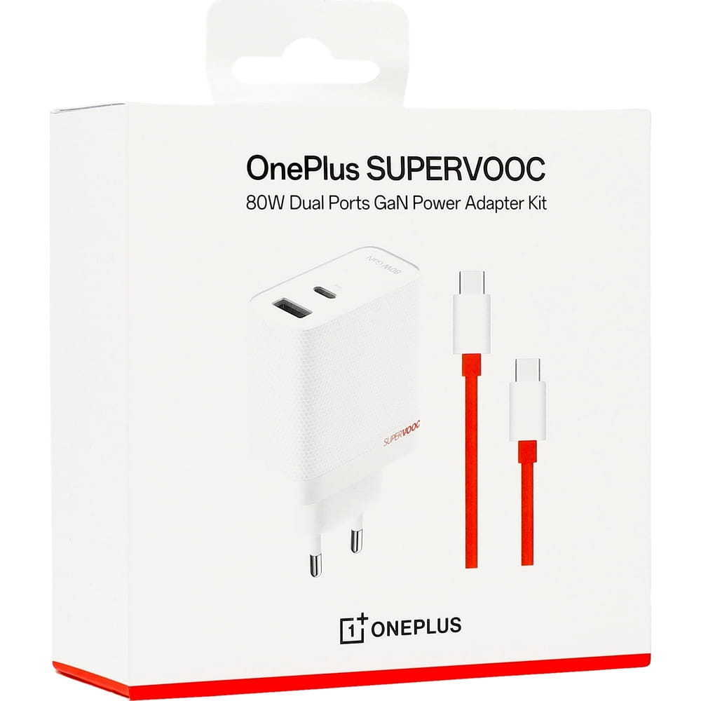 Оригинално зарядно за OnePlus 13R SuperVOOC Dual Ports GaN Power Adapter (80W)