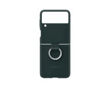 Silicone Cover кейс with Ring за Samsung Galaxy Z Flip 3 - Green