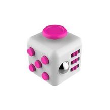 Анти стрес кубче Fidget Cube - white/pink