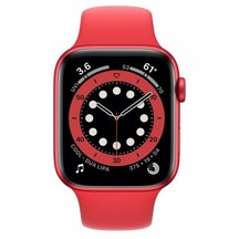 Apple Watch Red Aluminum Case with Red Sport Band 40mm Series 6