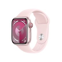 Apple Watch Series 9 GPS + Cellular 41mm Pink Aluminium Case with Light Pink Sport Band