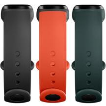 Каишка за Xiaomi Mi Band 5 - black, orange, teal(3 бр)