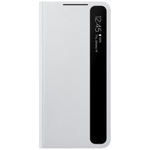 Smart Clear View Cover калъф за Samsung Galaxy S21 Ultra - Light gray