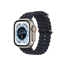 Apple Watch Ultra GPS + Cellular 49mm Titan Case with Midnight Ocean Band