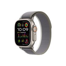 Apple Watch Ultra 2 GPS + Cellular 49mm Titan Case with Green/Grey Trail Loop