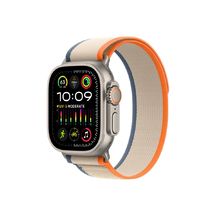 Apple Watch Ultra 2 GPS + Cellular 49mm Titan Case with Orange/Beige Trail Loop