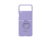 Silicone Cover кейс with Ring за Samsung Galaxy Z Flip 3 - Lavender