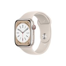 Apple Watch Series 8 GPS + Cellular 45mm Starlight Aluminium Case with Starlight Sport Band