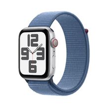 Apple Watch SE (2023) 40mm Silver Aluminum Case with Winter Blue Sport Loop