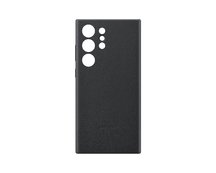 Кожен кейс Leather Cover за Samsung Galaxy S23 Ultra - Black