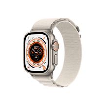 Apple Watch Ultra GPS + Cellular 49mm Titan Case with Starlight Alpine Loop