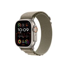 Apple Watch Ultra 2 GPS + Cellular 49mm Titan Case with Olive Alpine Loop
