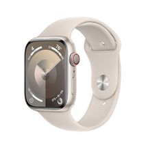 Apple Watch Series 9 GPS + Cellular 45mm Starlight Aluminium Case with Starlight Sport Band