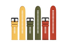 Силиконова каишка за Xiaomi Mi Watch Strap - Red, Yellow, Green (3 бр)